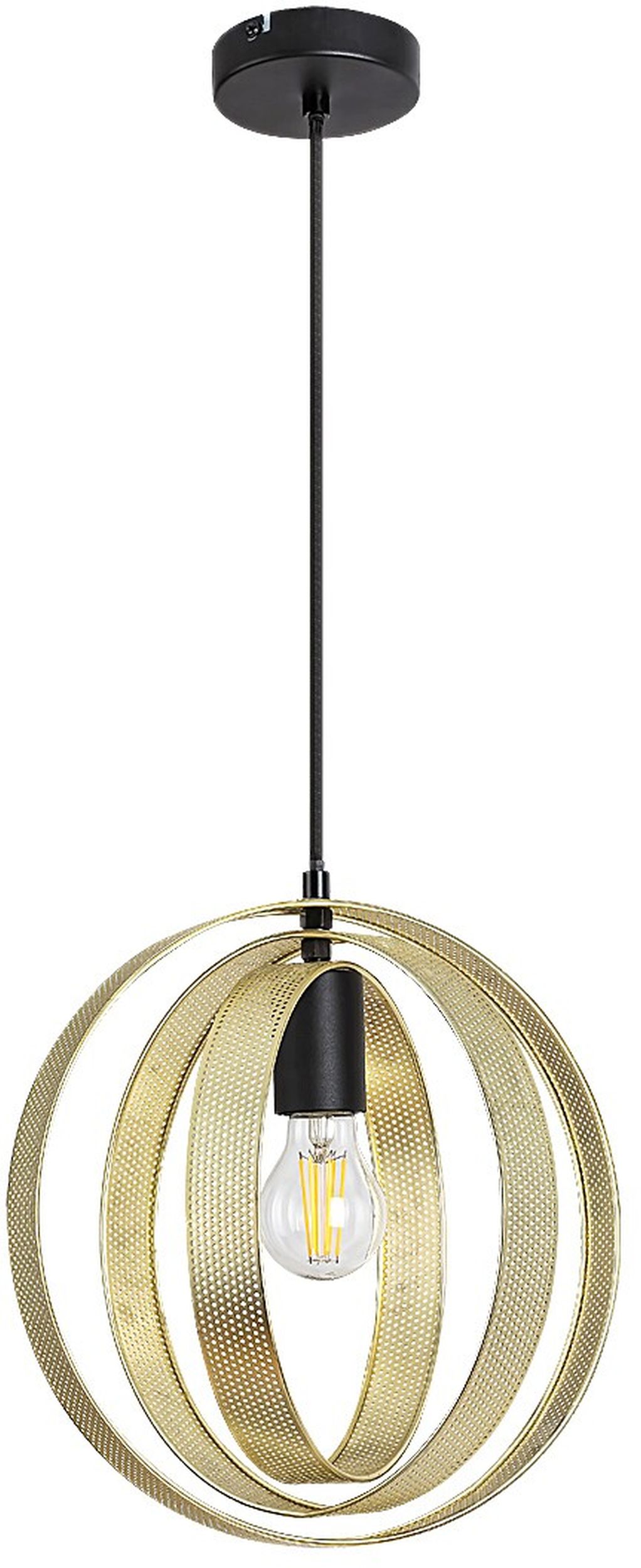 Rabalux Harlow lampă suspendată 1x5 W negru-auriu 3607