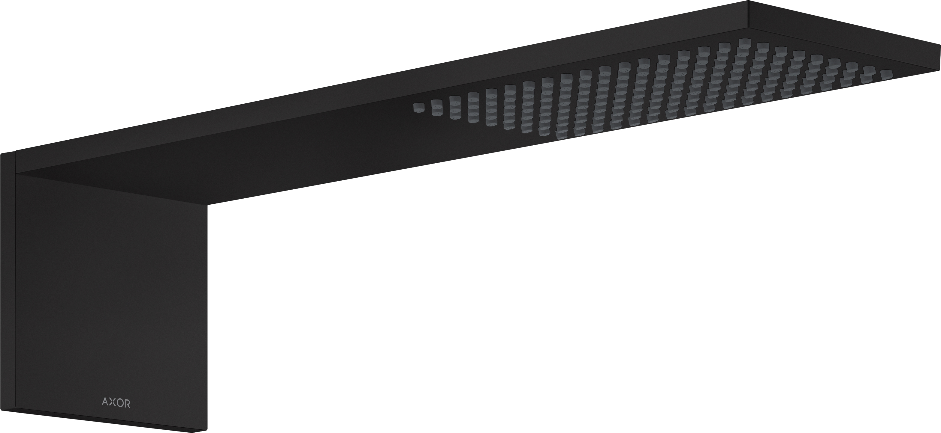 Axor ShowerComposition cap de duș cu braț 42.5x11 cm dreptunghiular negru 12592670