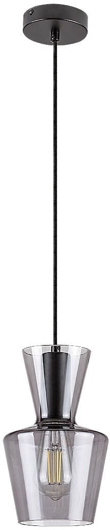 Rabalux Abra lampă suspendată 1x60 W negru-fumuriu 72161