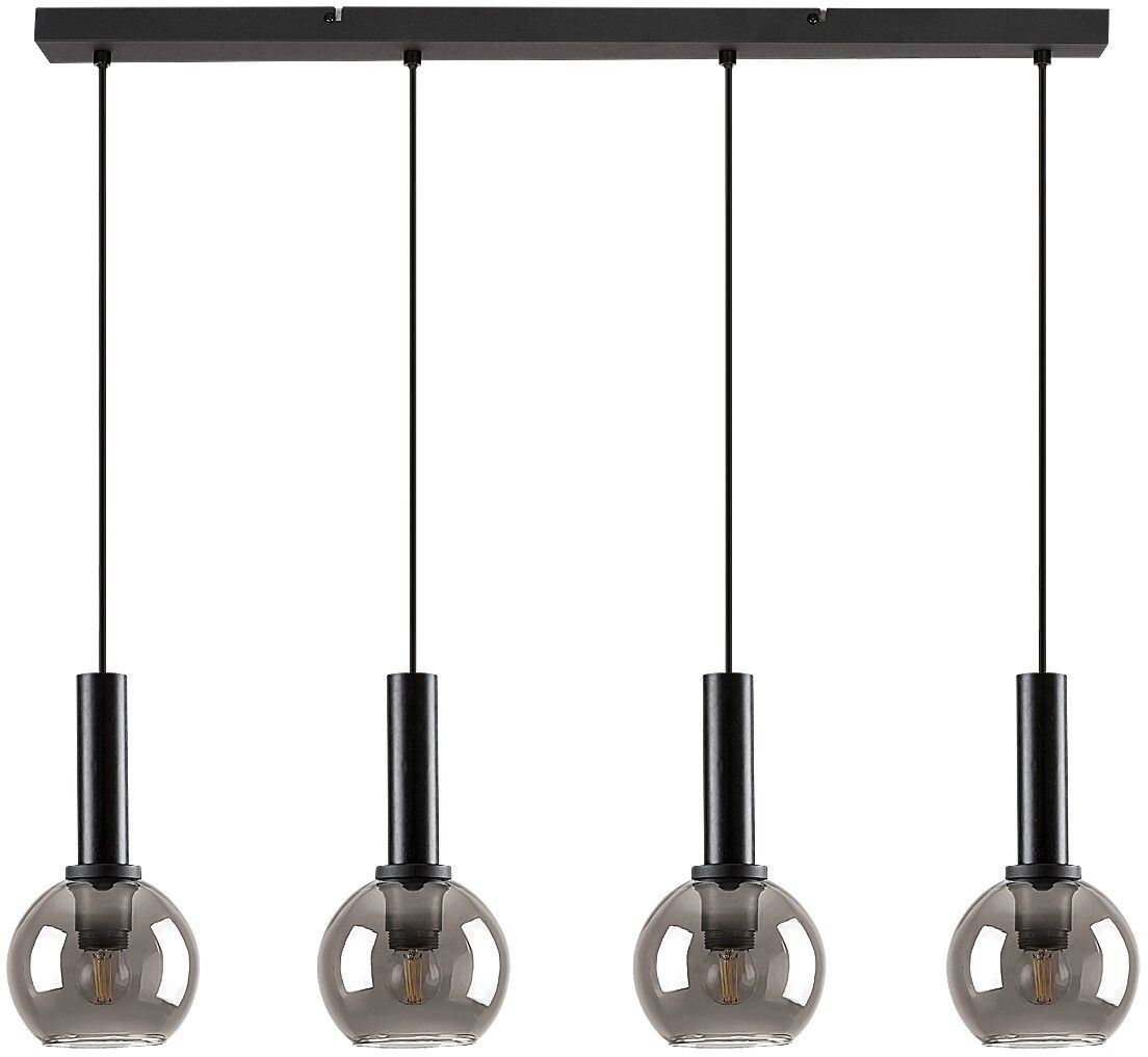 Rabalux Centio lampă suspendată 4x40 W negru-fumuriu 72174