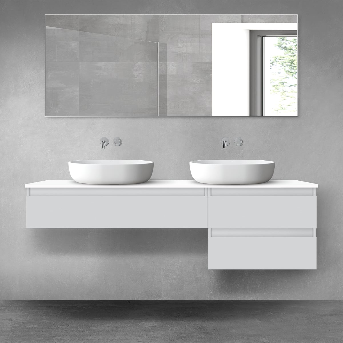 Set dulap Oltens Vernal 60000700, dulap Oltens Vernal 60011700, 63008000