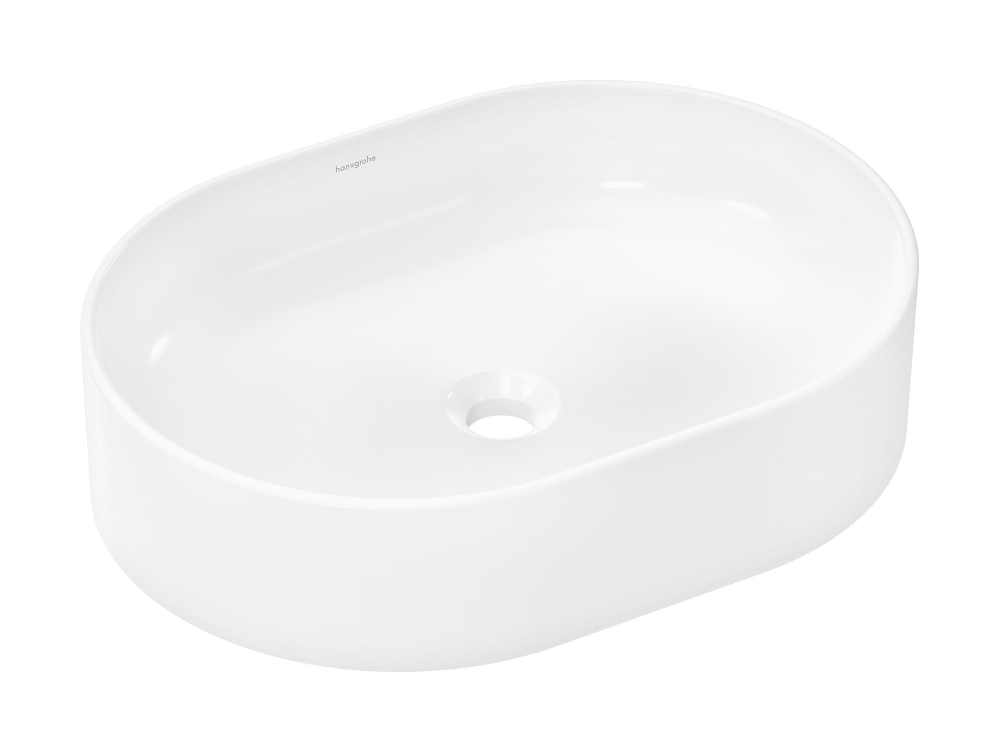 Hansgrohe Xuniva U lavoar 55x40 cm ovale de blat alb 60166450
