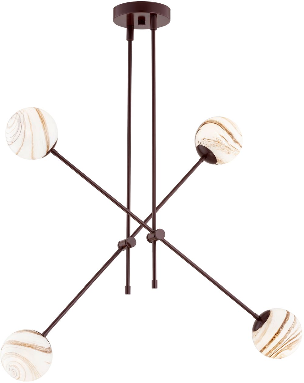 Argon Absos lampă de tavan 4x7 W alb-maro 1842