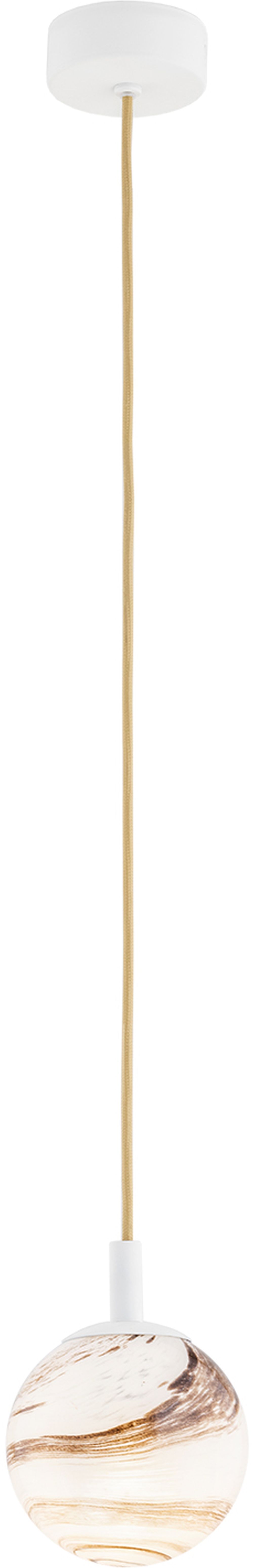 Argon Almiros lampă suspendată 1x7 W alb-auriu-maro 8451