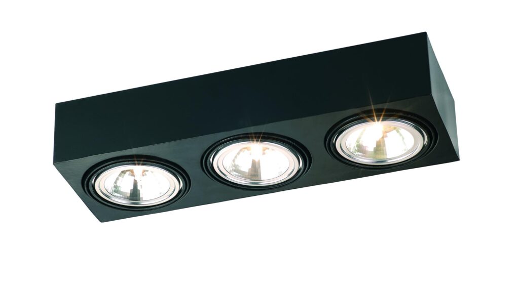 Argon Rodos lampă de tavan 3x6 W negru 1119
