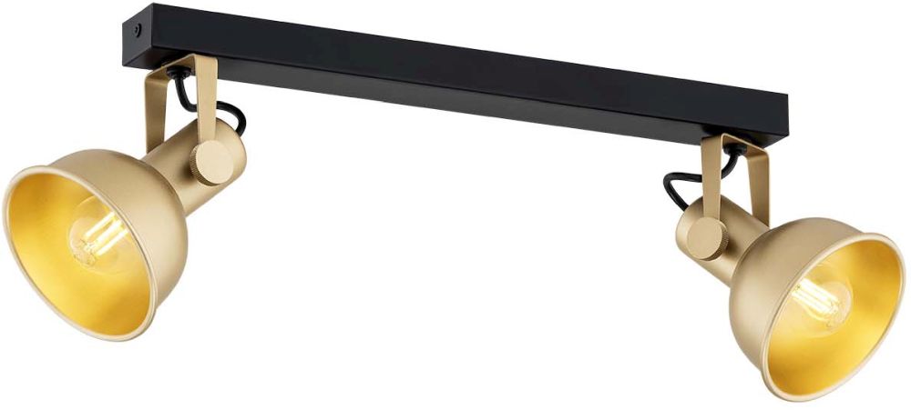 Argon Lenora lampă de tavan 2x7 W negru-auriu 7144
