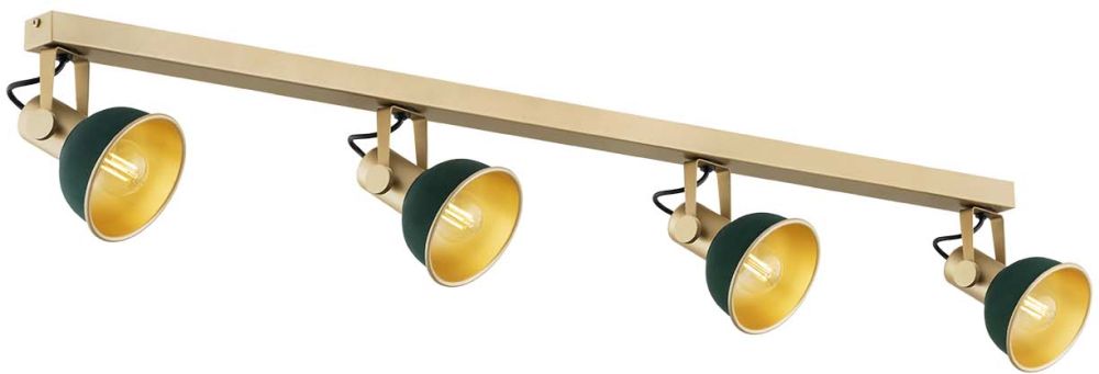 Argon Lenora lampă de tavan 4x7 W verde-auriu 1800