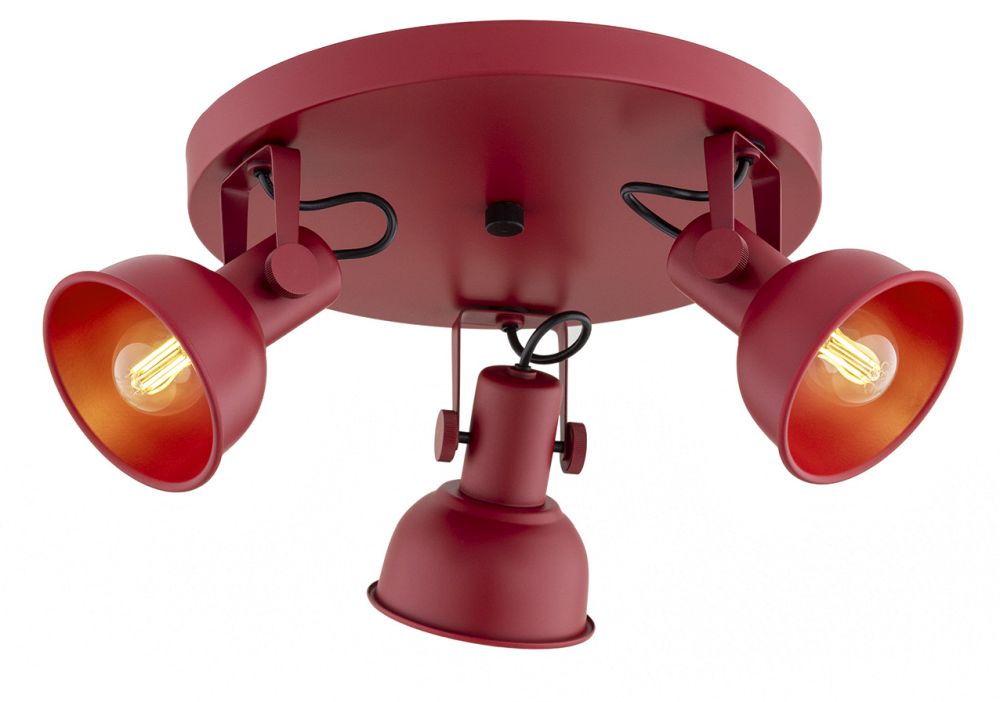 Argon Lenora lampă de tavan 3x7 W roșu 6264