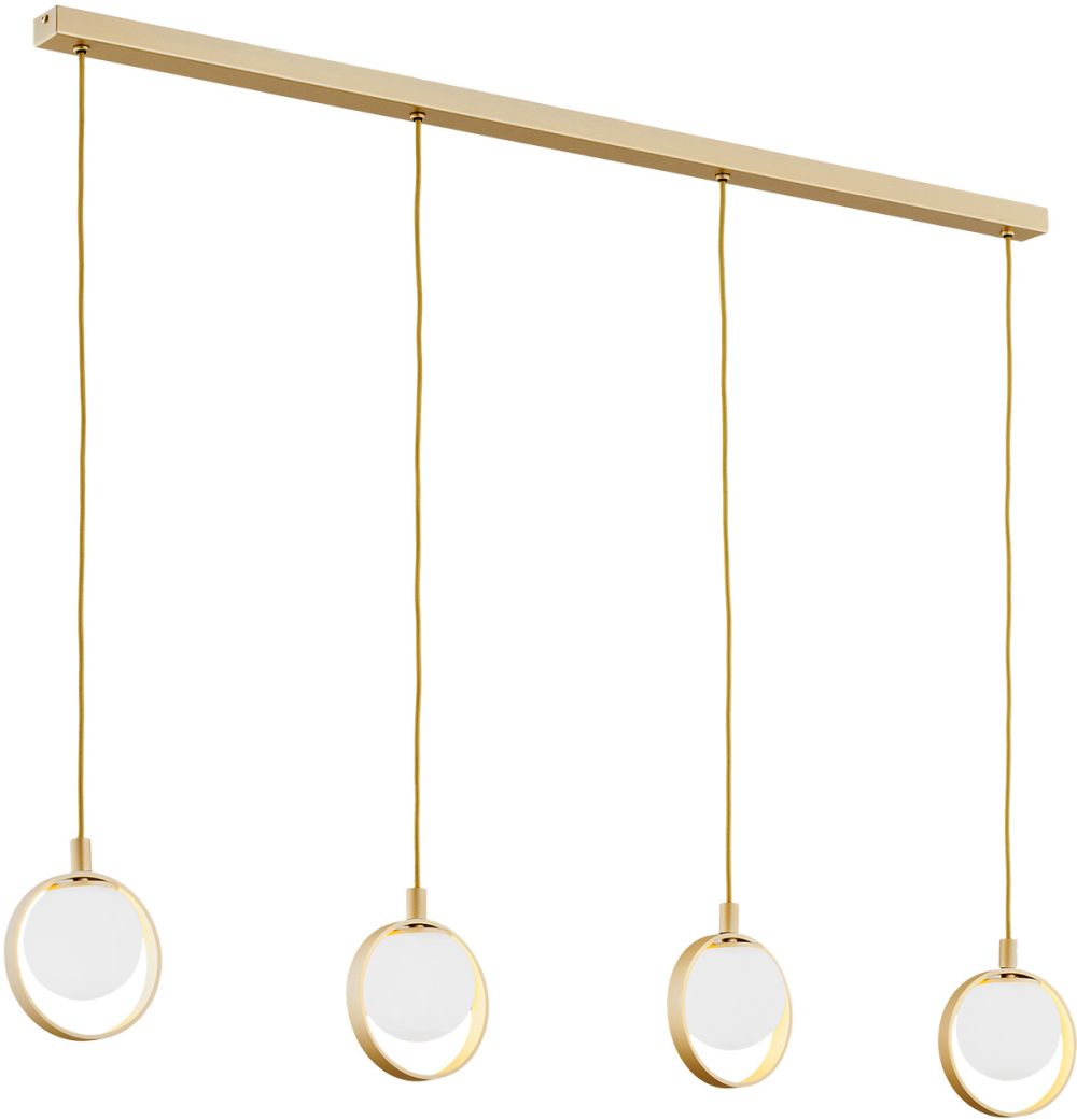 Argon Saturnia lampă suspendată 4x6 W auriu-opal 1809