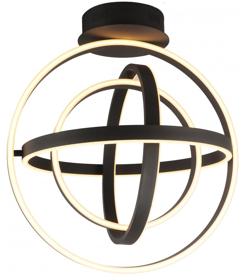 Zuma Line Tess lampă de tavan 1x52 W negru MX9203-4-3BD