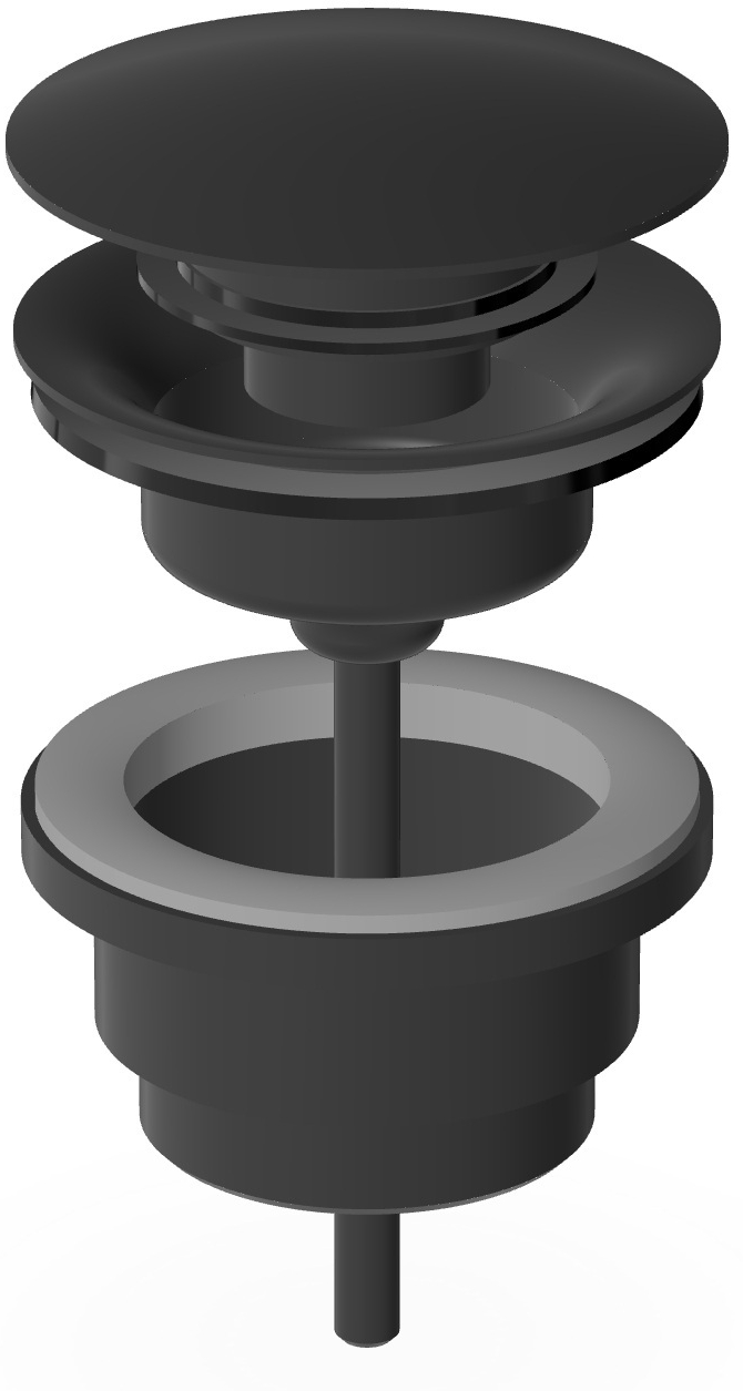 Zucchetti dop pentru lavoar negru R97755.N6