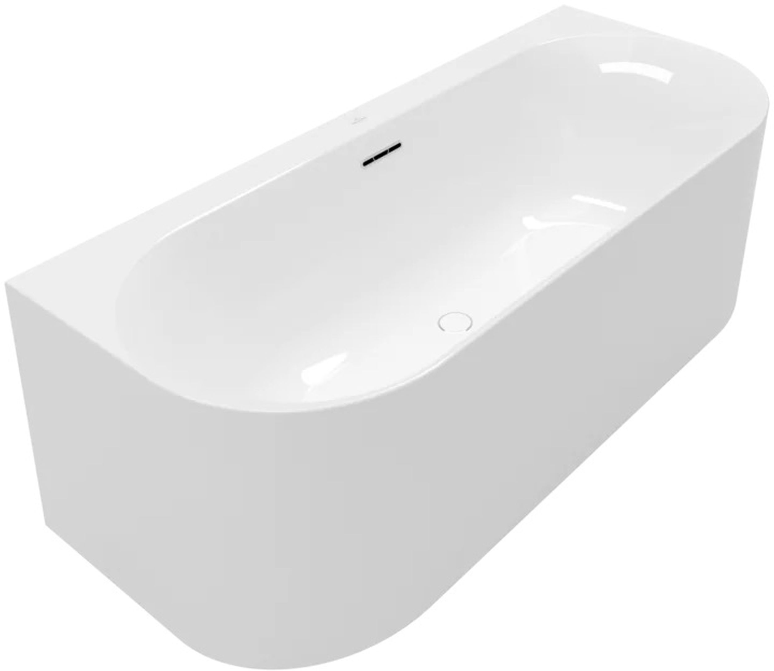 Villeroy & Boch Loop & Friends cadă de perete 170x75 cm ovală alb UBA170LOF9CS00V-01