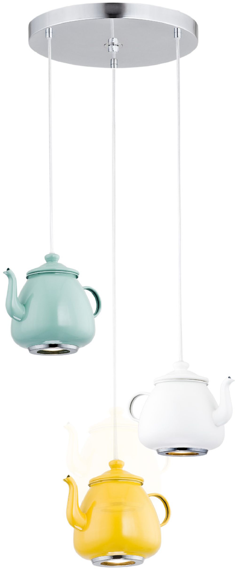 Argon Jamajka lampă suspendată 3x5 W alb-mentă-galben 1326