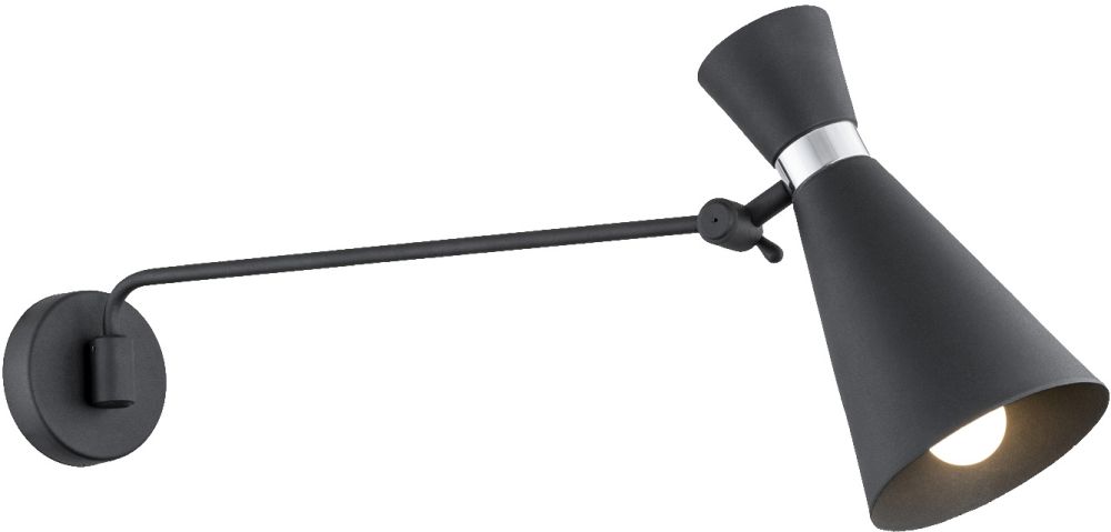 Argon Lukka lampă de perete 1x15 W negru 3893