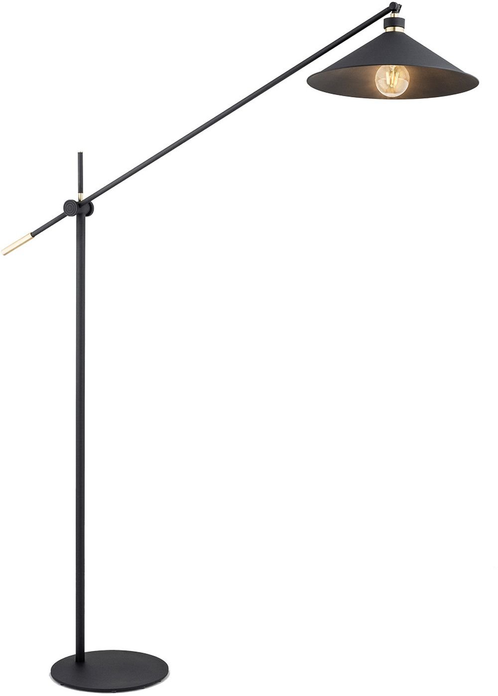 Argon Nashville lampă de podea 1x15 W negru-alamă 4732