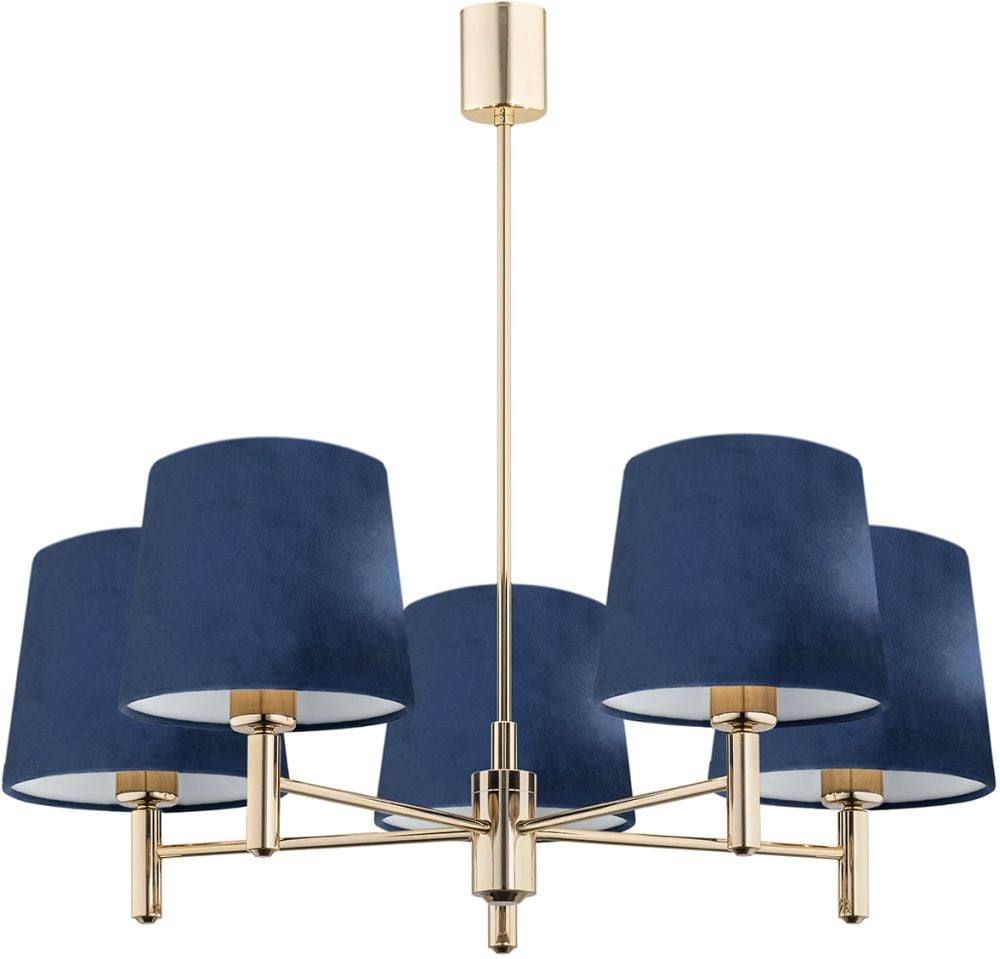Argon Ponte lampă de tavan 5x15 W alamă-albastru 2086