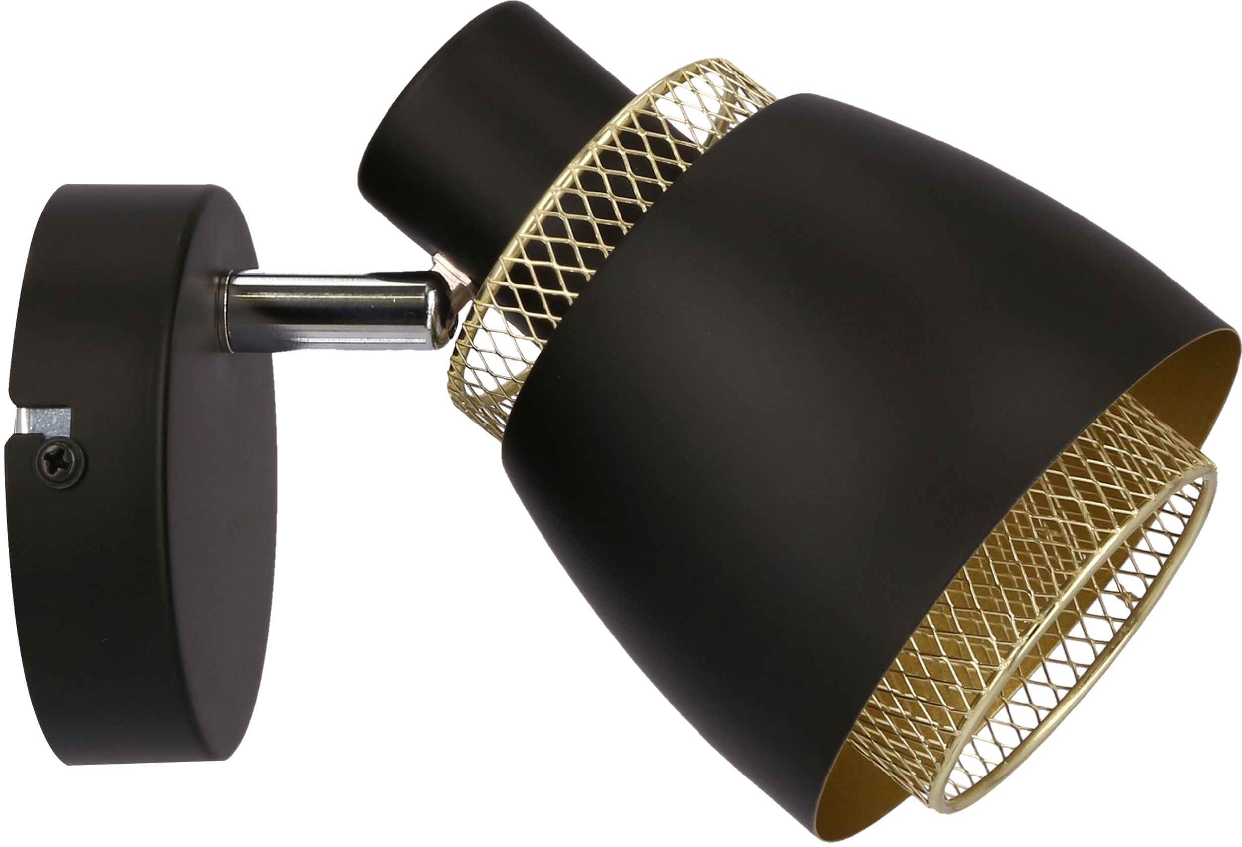 Candellux Aleksandria lampă de perete 1x40 W negru-auriu 91-13750