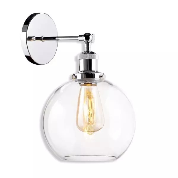 Altavola Design New York Loft lampă de perete 1x W crom-transparent LA035/W_chrom