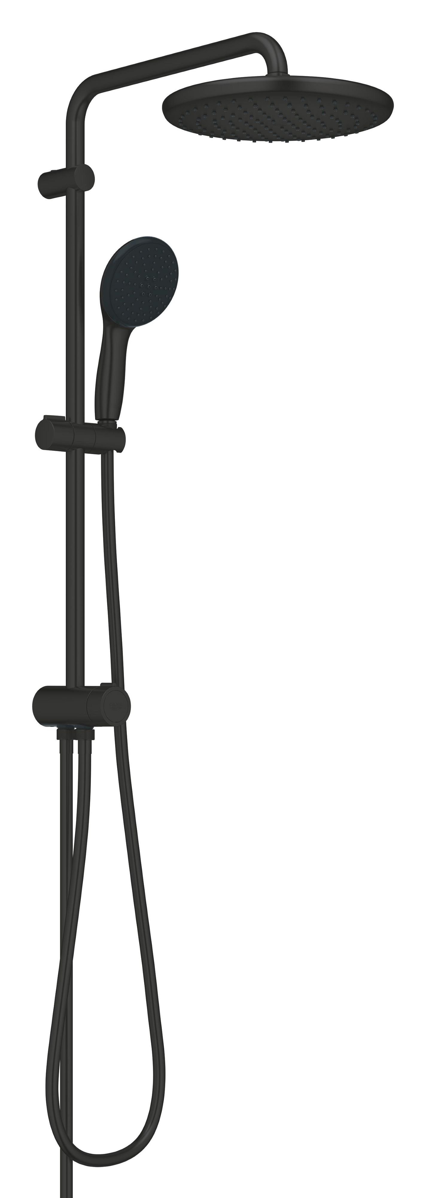 Grohe Vitalio Start System set de duș perete cu duș de ploaie negru 266802431