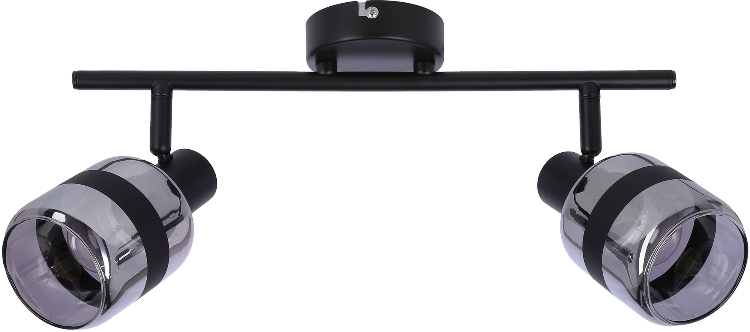Candellux Yuki lampă de tavan 2x15 W negru-fumuriu 92-13422