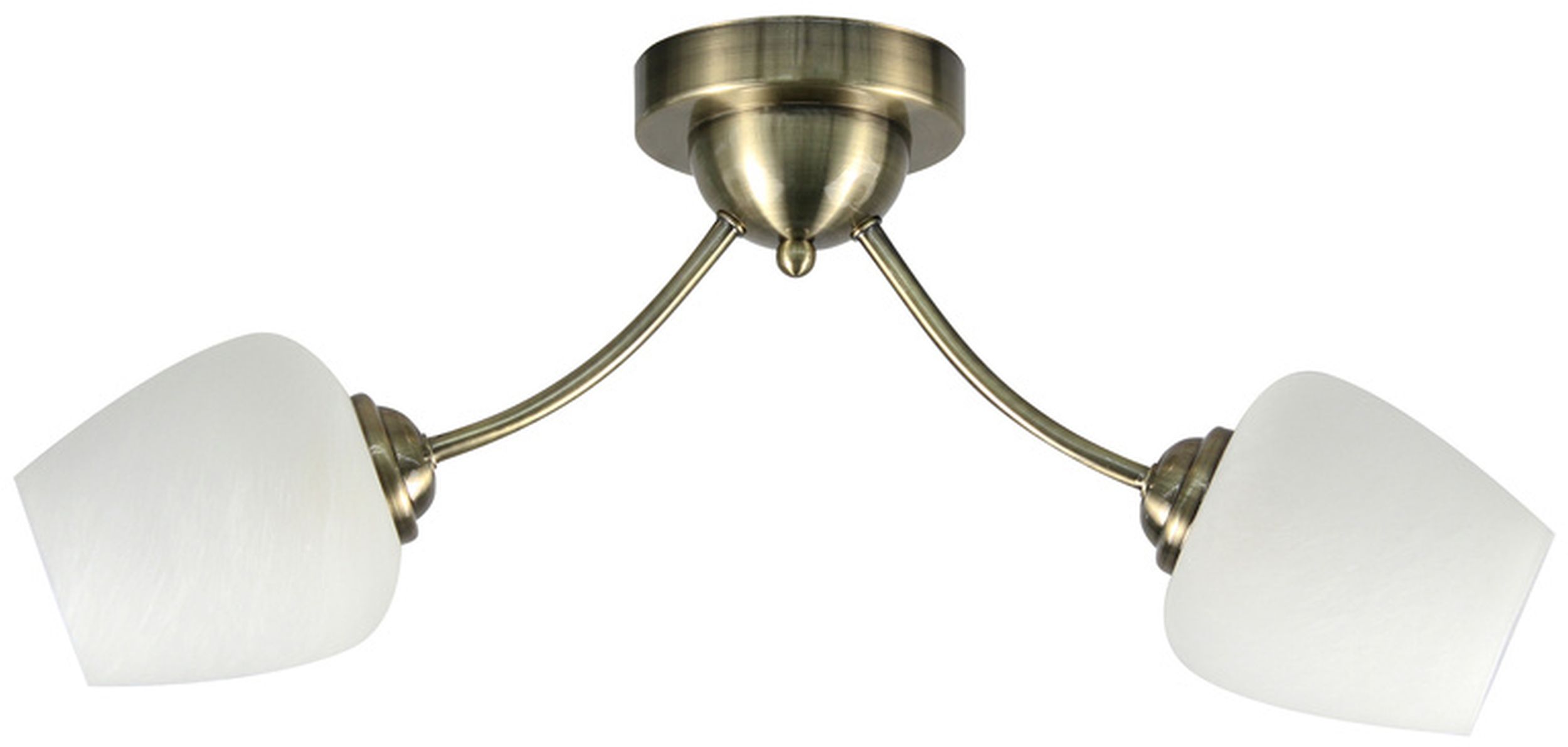 Candellux Zina lampă de tavan 2x40 W alb-patină 32-22578