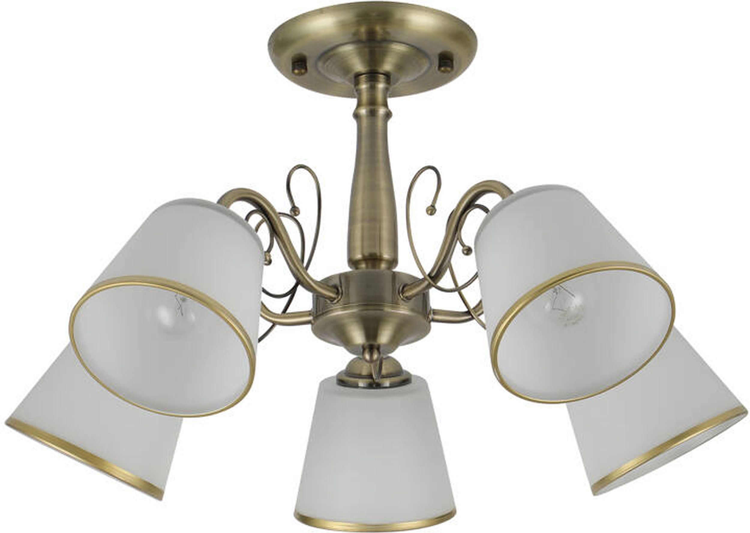 Candellux Losanna lampă de tavan 5x40 W alb-patină 35-26583