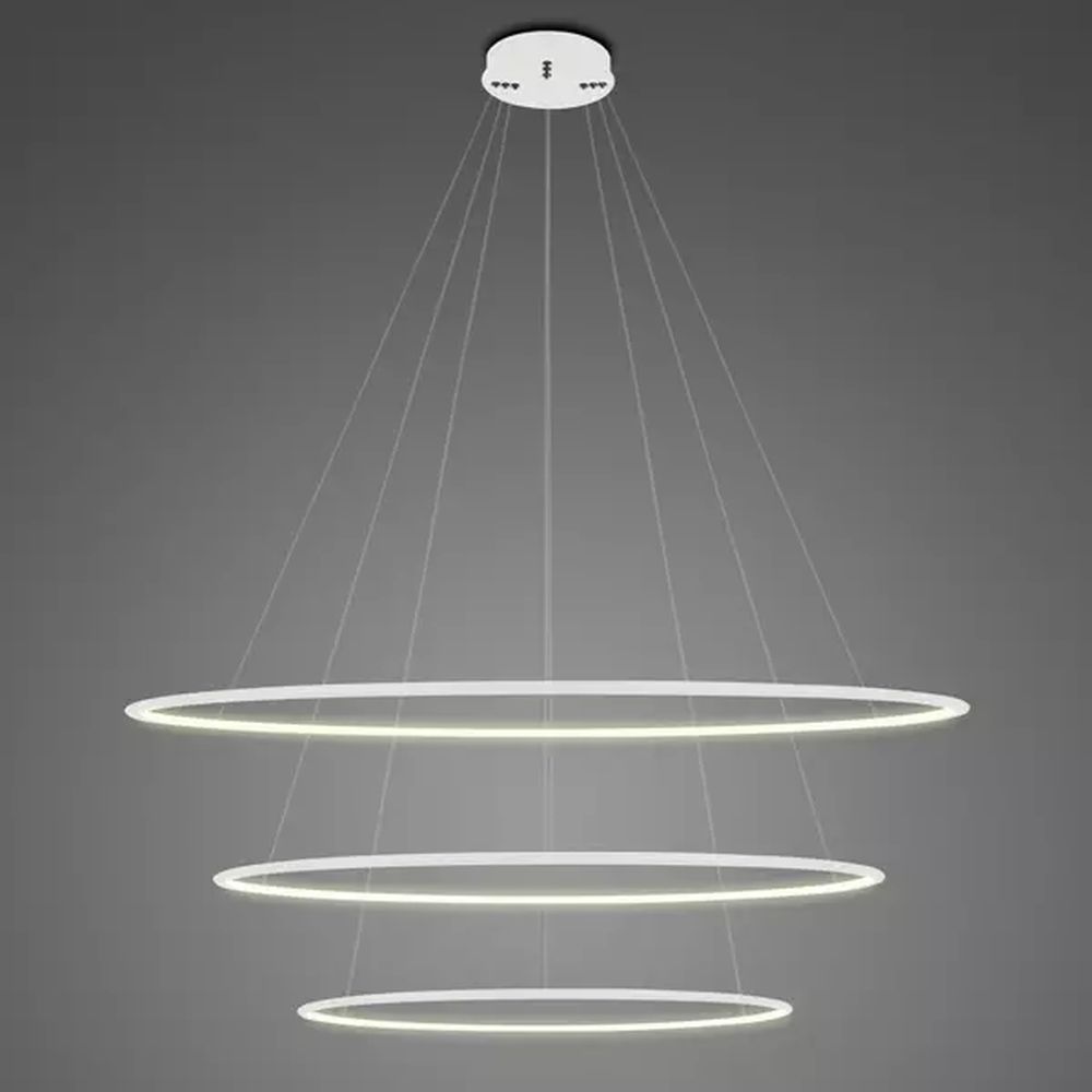 Altavola Design Ledowe Okręgi lampă suspendată 3x91 W alb LA075/P_100_in_3k_white