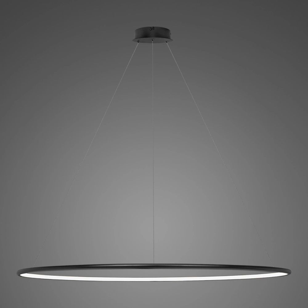 Altavola Design Ledowe Okręgi lampă suspendată 1x57 W negru LA073/P_150_in_4k_black_dimm