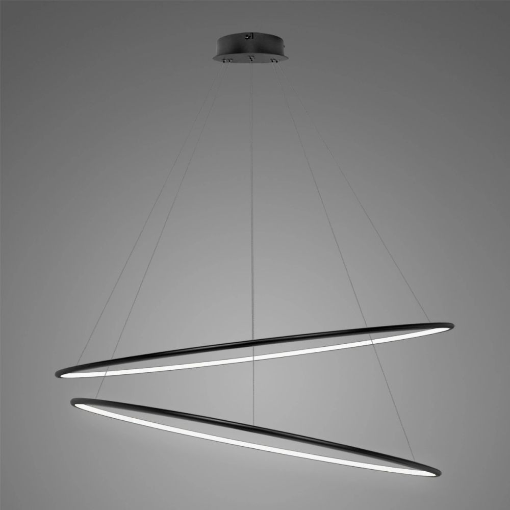Altavola Design Ledowe Okręgi lampă suspendată 2x83 W negru LA074/P_120_in_4k_black