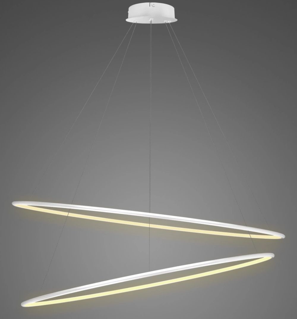 Altavola Design Ledowe Okręgi lampă suspendată 2x83 W alb LA074/P_120_in_3k_white
