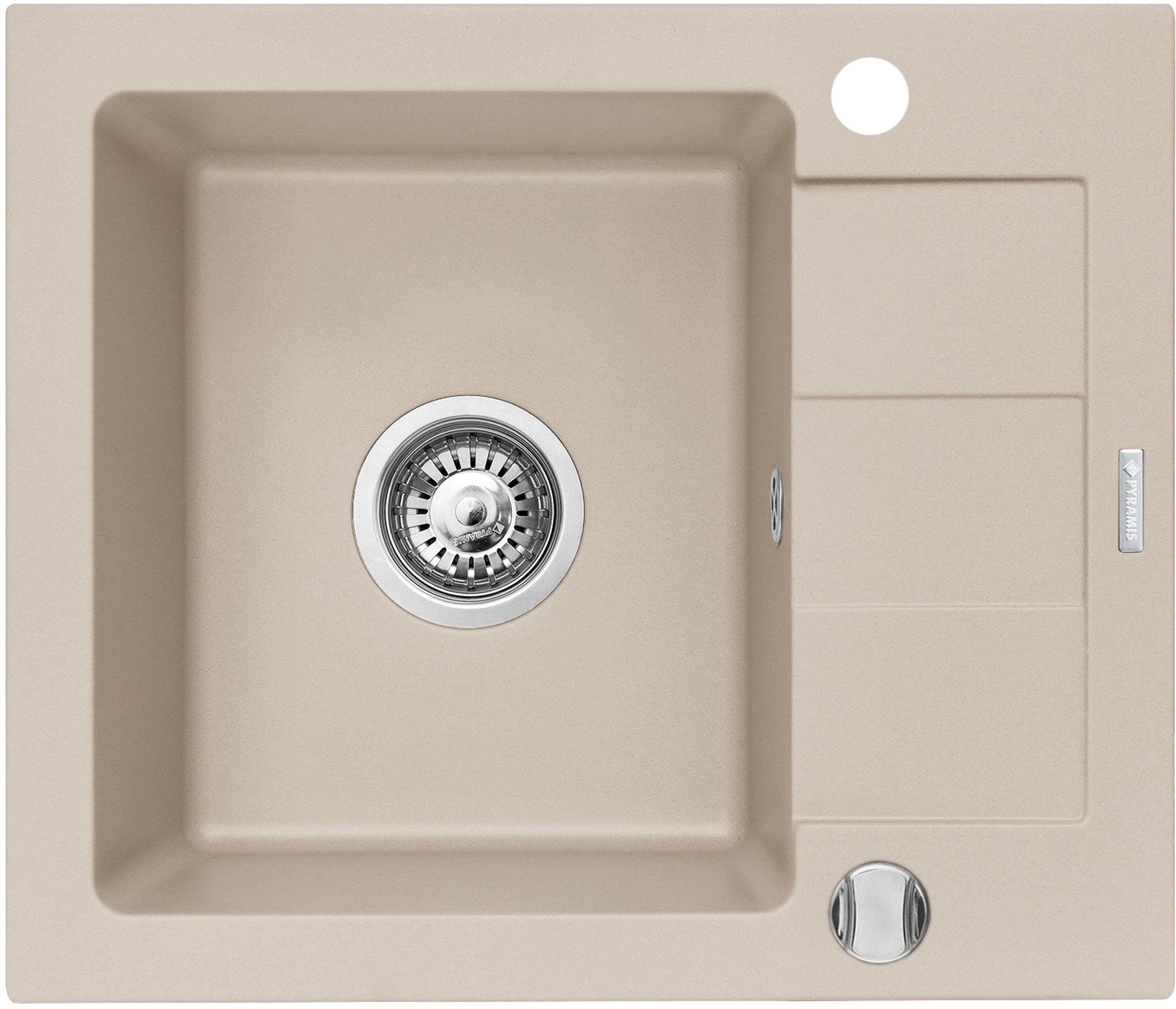 Pyramis Sparta Mini chiuvetă din granit 56x46 cm bej 070179312