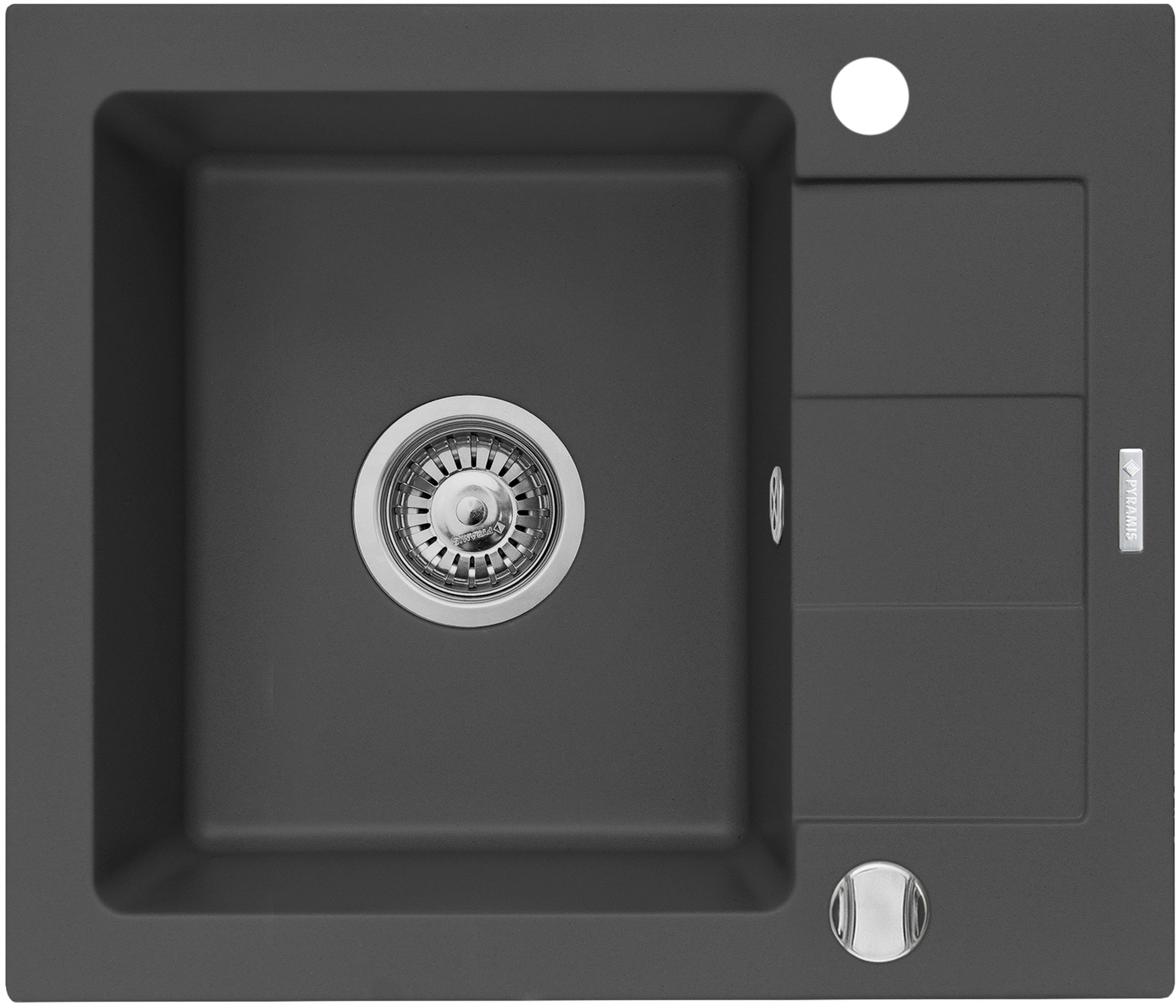 Pyramis Sparta Mini chiuvetă din granit 56x46 cm negru 070179612