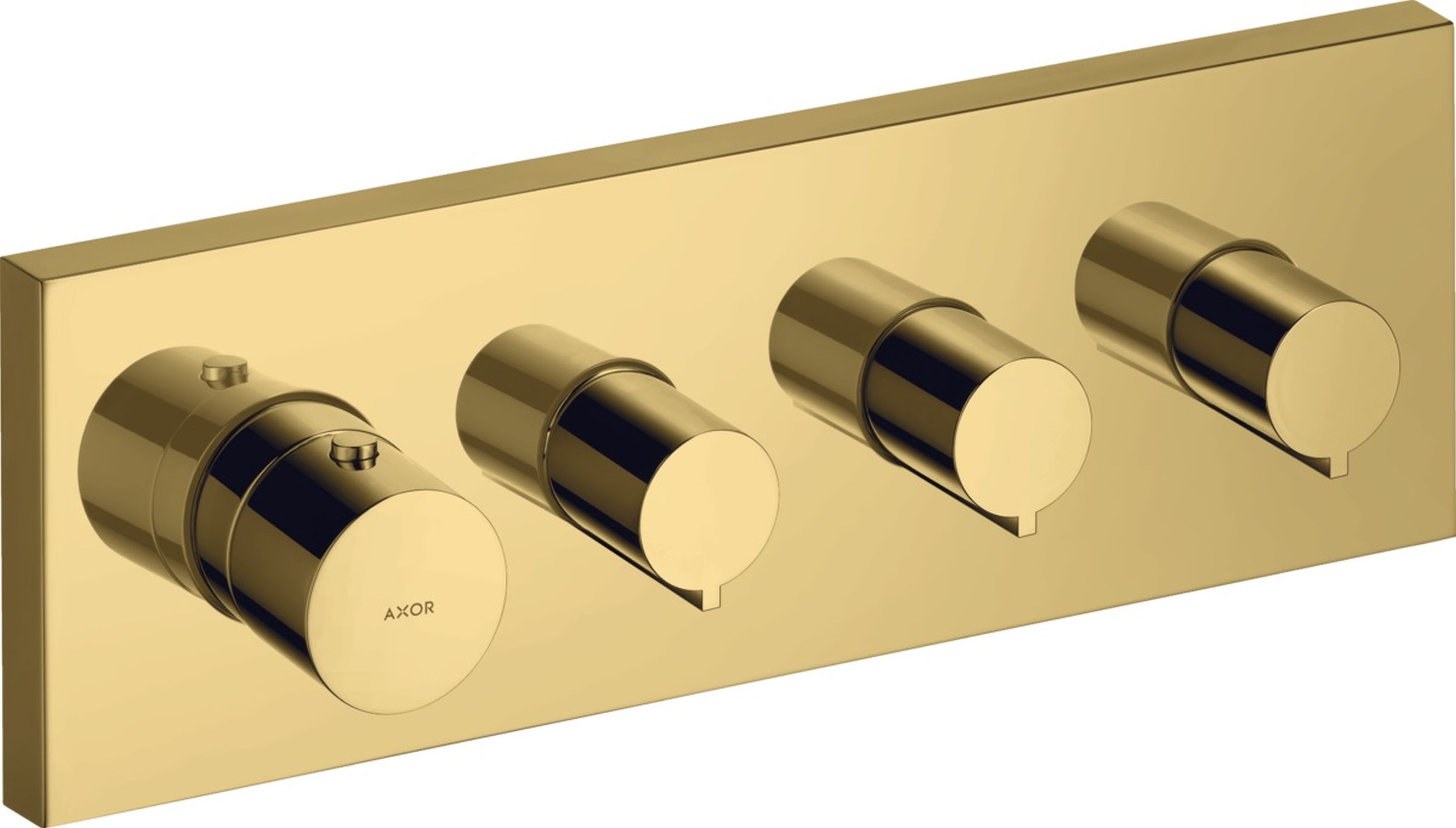 Axor ShowerSolutions baterie cadă-duș ascuns cu termostat auriu 10751990