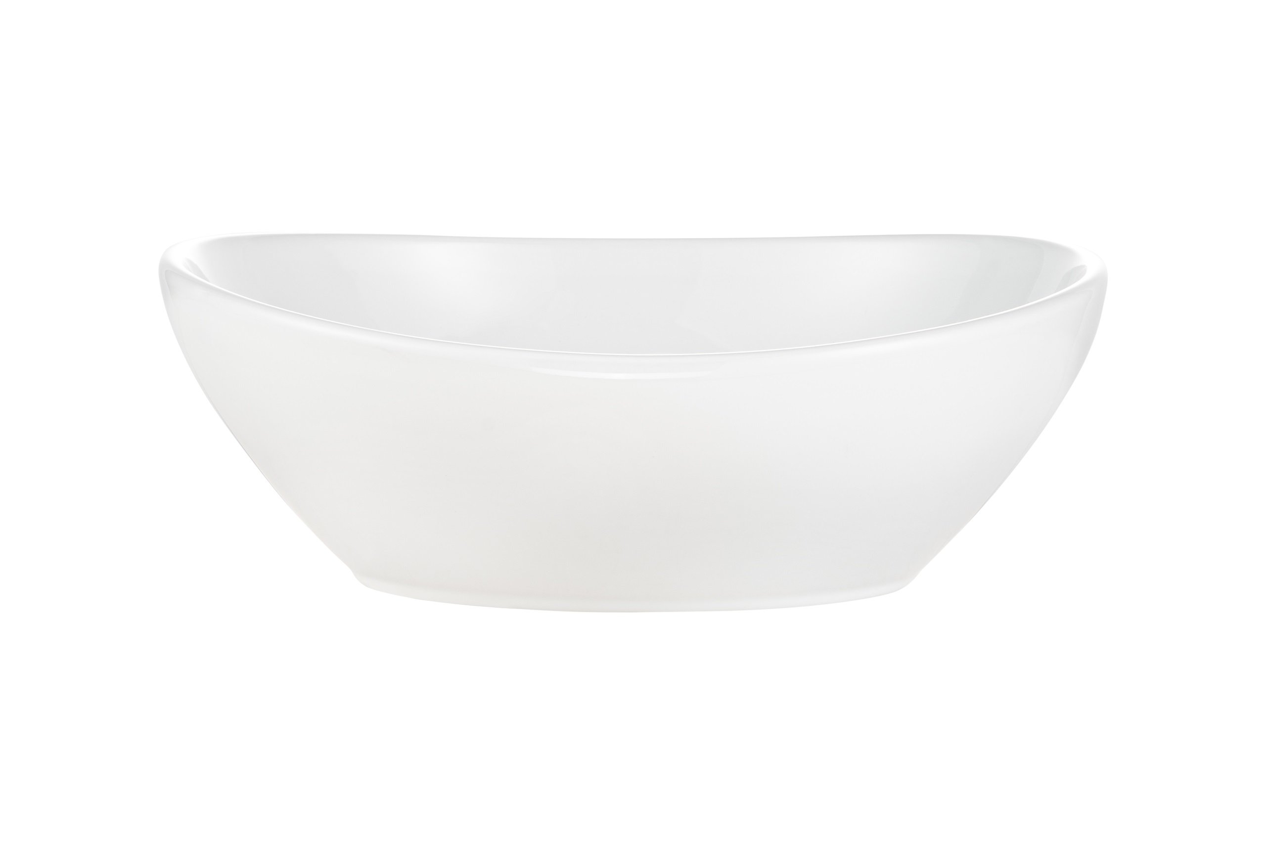 Comad Lola lavoar 40.5x33 cm ovale de blat alb UN-LOLA-GW