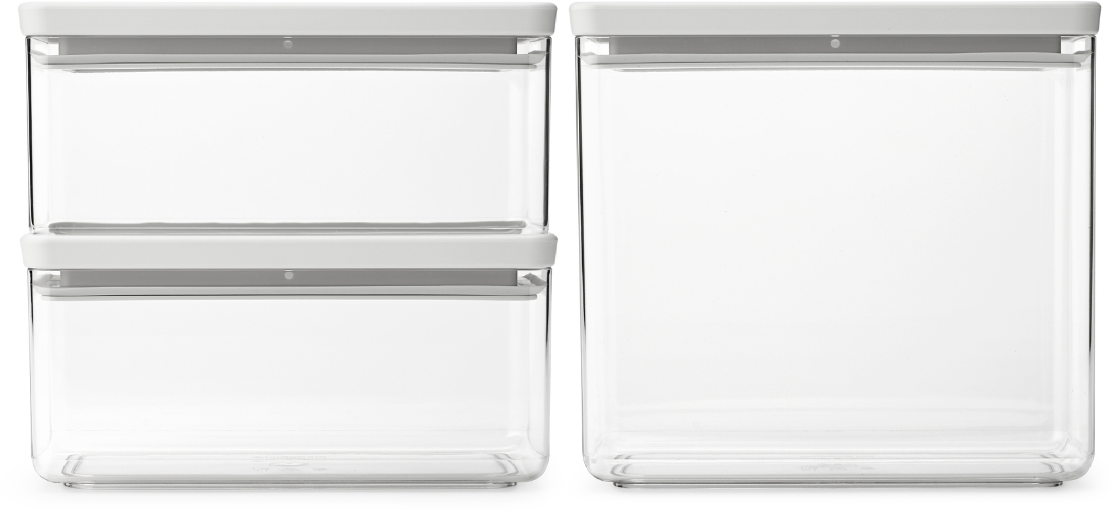 Brabantia Tasty+ set recipiente depozitare xx cm transparent-gri 230806