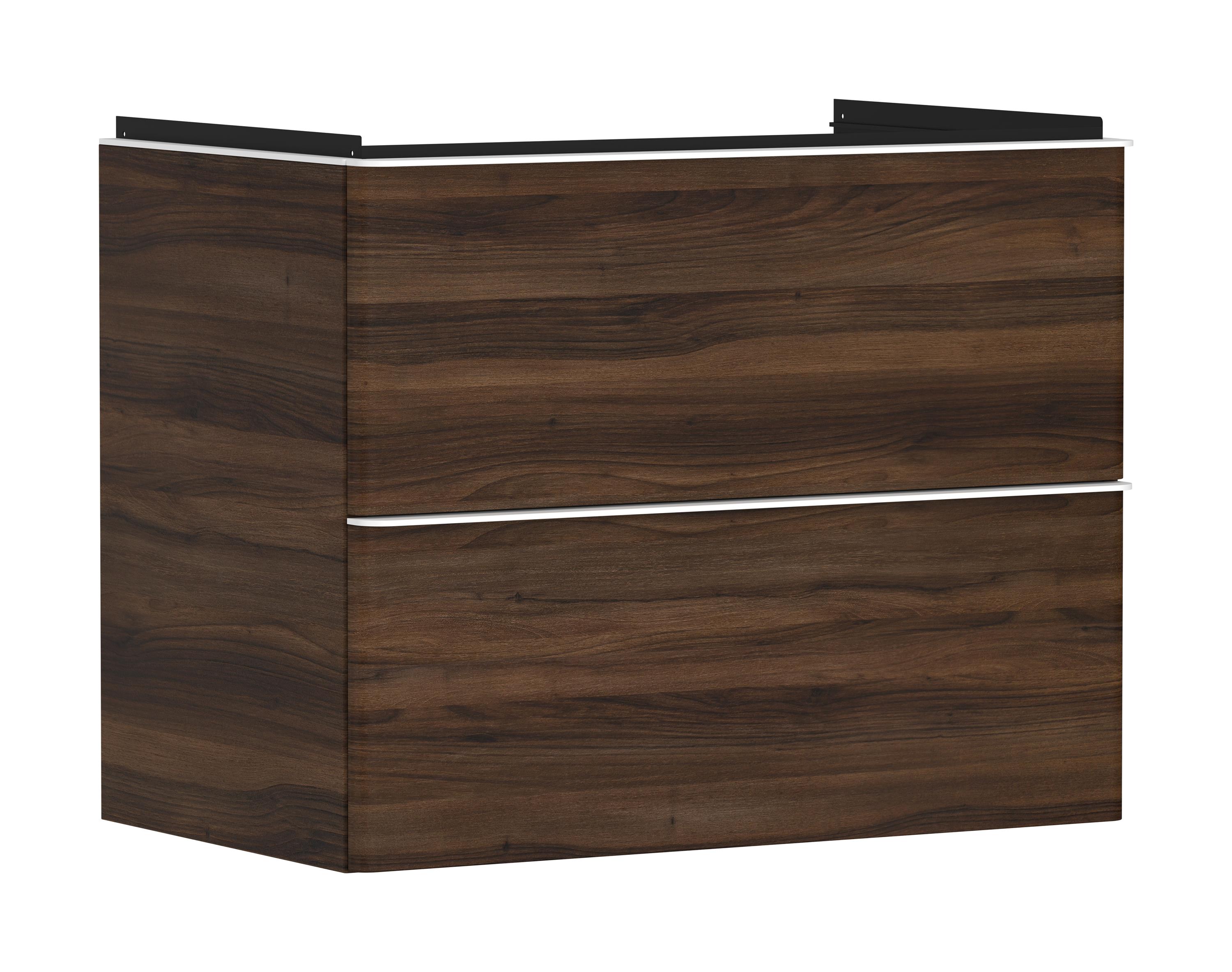 Hansgrohe Xelu Q dulap 78x49.5x60.5 cm sub chiuveta pe perete alb-nucă 54030700