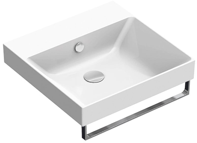 Catalano New Zero lavoar 50x50 cm pătrat clasică alb luciu 0120500001
