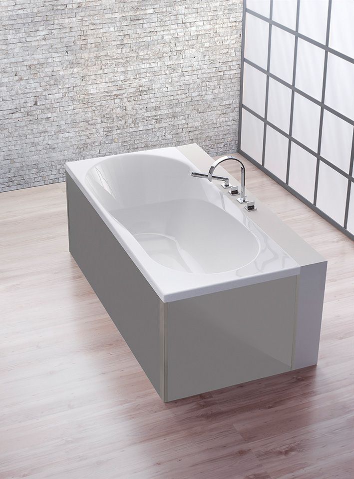 Hoesch Spectra cada dreptunghiulară 170x75 cm alb 3650.010