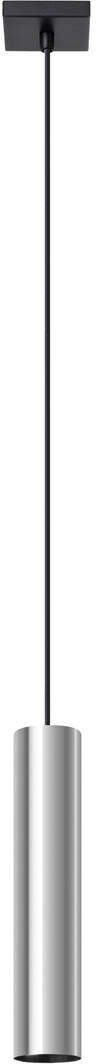 Sollux Lighting Lagos lampă suspendată 1x10 W negru-crom SL.1204