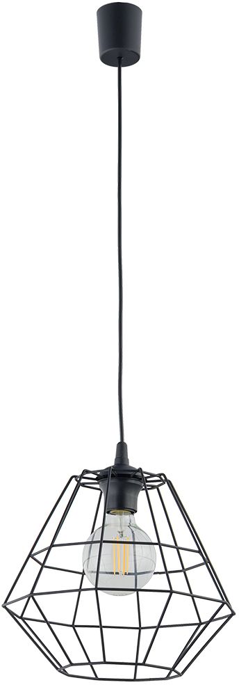 TK Lighting Diamond lampă suspendată 1x15 W negru 6206