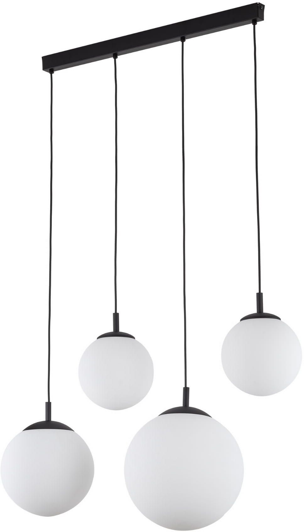 TK Lighting Esme lampă suspendată 4x15 W negru 4790