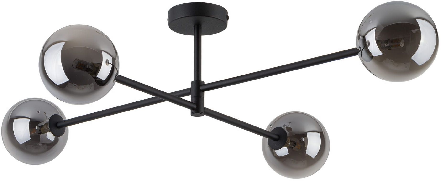 TK Lighting Sarius lampă de tavan 4x6 W negru 6235