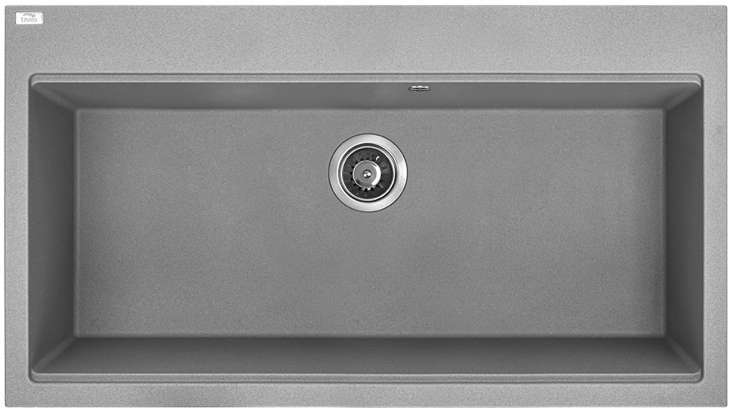 Laveo Tau chiuvetă din granit 90x50 cm gri/grafit/onix SBT5109