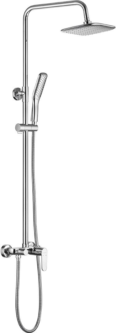 Kuchinox Dima set de duș perete cu duș de ploaie crom PQD00KB