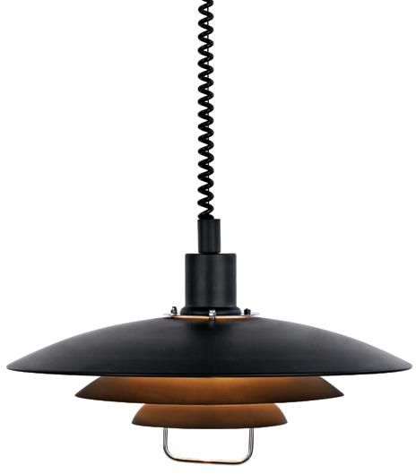 Markslöjd Kirkenes lampă suspendată 1x60 W negru 104540