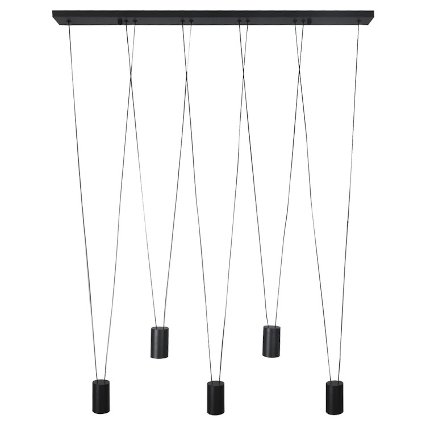 Light Prestige Toledo lampă suspendată 5x8 W negru LP-432/5PBK