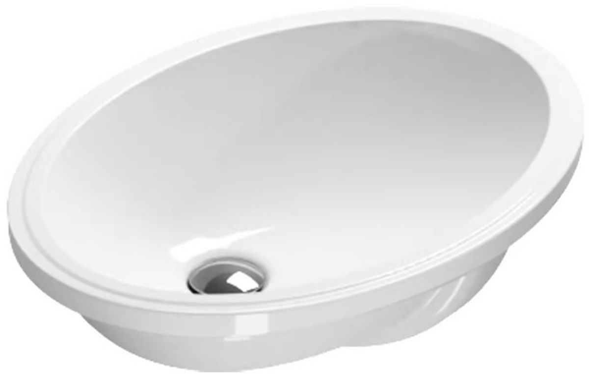 Catalano Canova Royal lavoar 57x42 cm ovale sub blat alb 0727570001