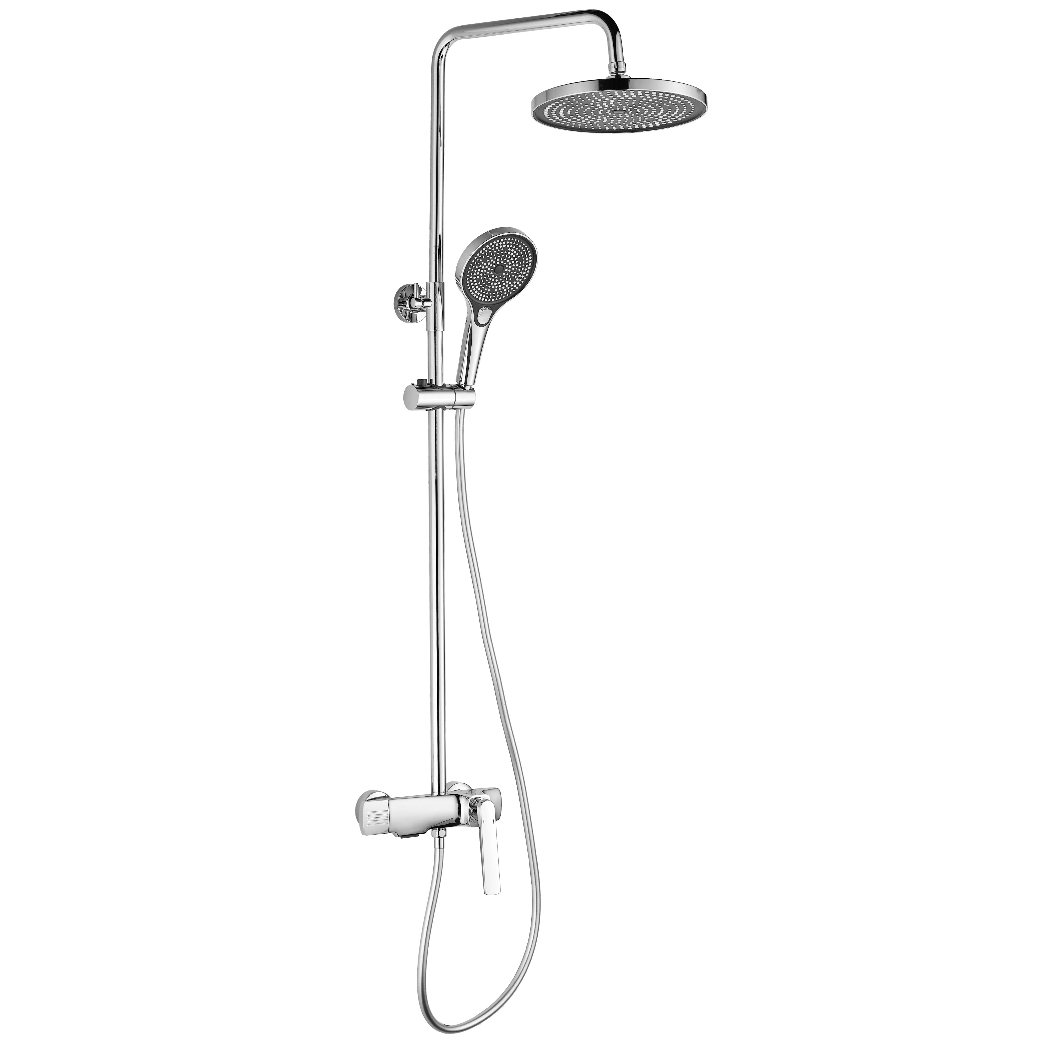Rea Rebel set de duș perete cu duș de ploaie crom REA-P2415