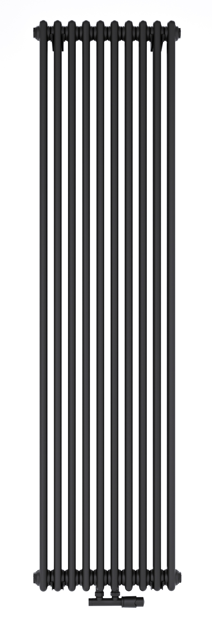 Luxrad Columnus 3 calorifer decorativ 180x47 cm podłączenie inferior negru COL31800470S040ZDC