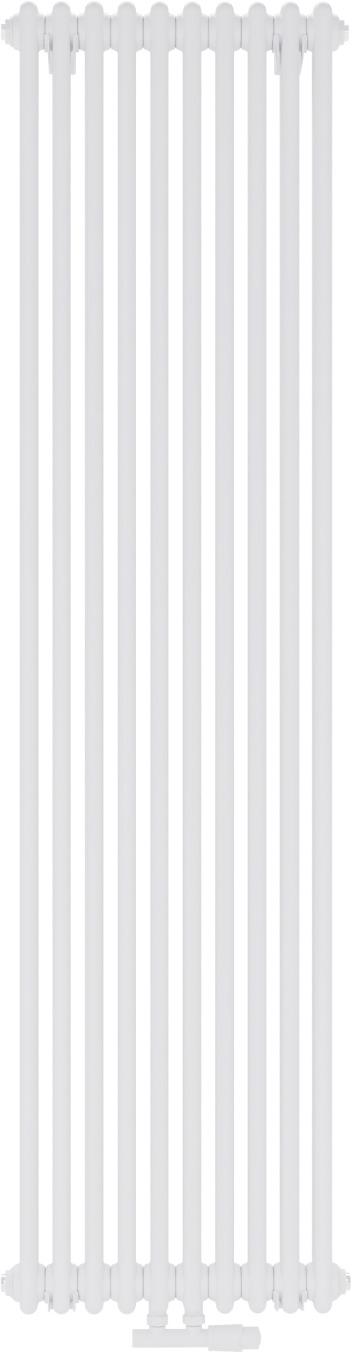 Luxrad Columnus 2 calorifer decorativ 180x47 cm podłączenie inferior alb COL218004709016ZDC
